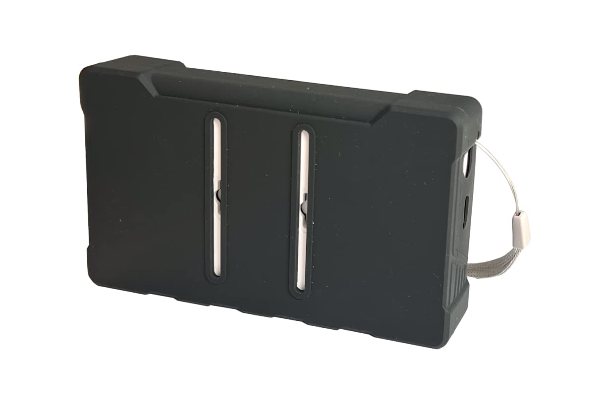 GQ GMC Digital Geiger Counter Nulcear Radiation Detector Drop-Proof Silicone Case (Black, Green, Yellow) (Black)