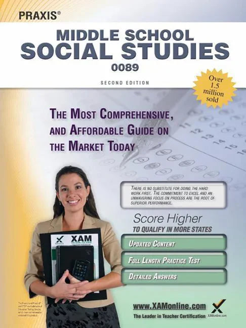 Praxis Middle School Social Studies 0089 Teacher Certification Study Guide Test Prep - Paperback
