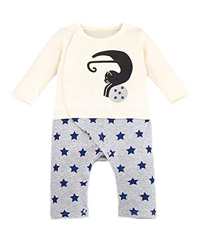 stylesilove Baby Circus Animal Print Romper