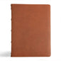 CSB Verse-By-Verse Reference Bible, Holman Handcrafted Collection, Marbled Tan Premium Calfskin - Leather