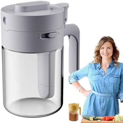 Multifunctional 2-in-1 Airtight Glass Seasoning Box Set