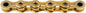KMC e101 eBike Chain - Single Speed 1/2" x 1/8" 112 Links Gold
