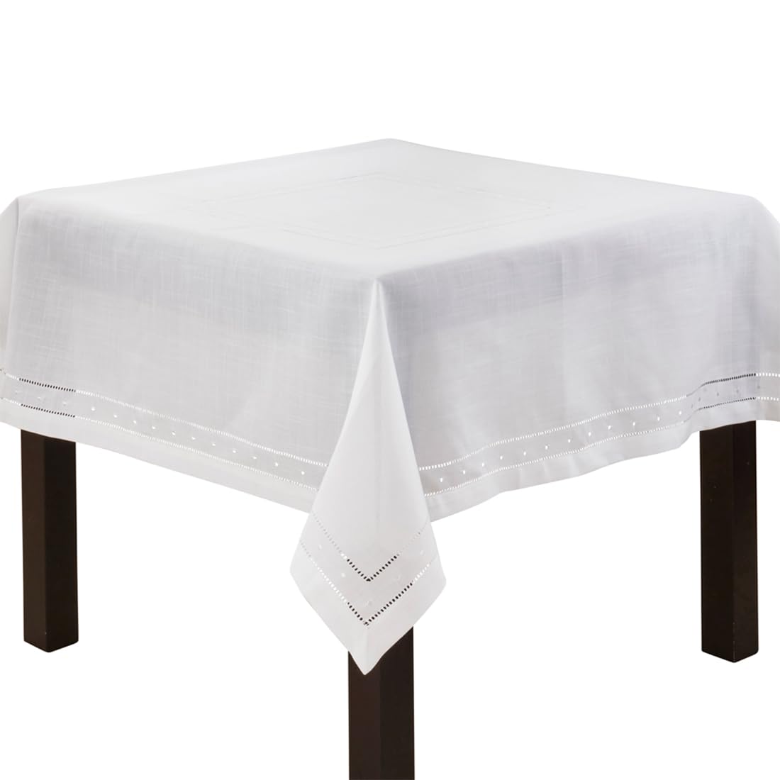 Fennco Styles Classic Embroidered & Hemstitch Tablecloth