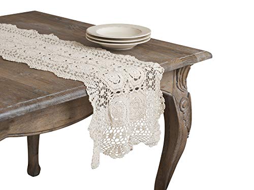 Fennco Styles Handmade Crochet Lace Cotton Tabletop