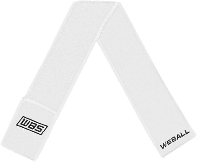 Streamer Football Towel, Sports Towel with Hook and Loop Fastener to Clean Football Visor and Gloves (White)