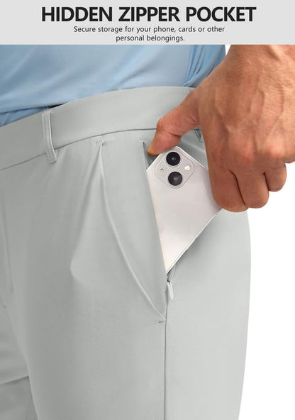 Obla Men's Slim Fit Golf Pants Silver Grey 33W 32L