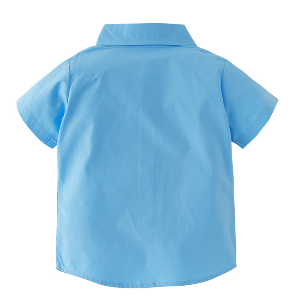 stylesilove Toddler Short-Sleeve Button-Down Shirt