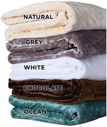 NRG Microplush Massage Table Blanket 100% Polyester Microfiber Blanket - Super Soft, Ultra Luxurious Comfort and Warmth - Professional Quality - Machine Washable - 60 x 90 Inches - Color: Natural