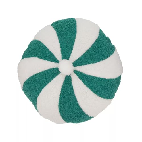Fennco Styles Festive Candy Cane Design Decorative Filled Throw Pillow