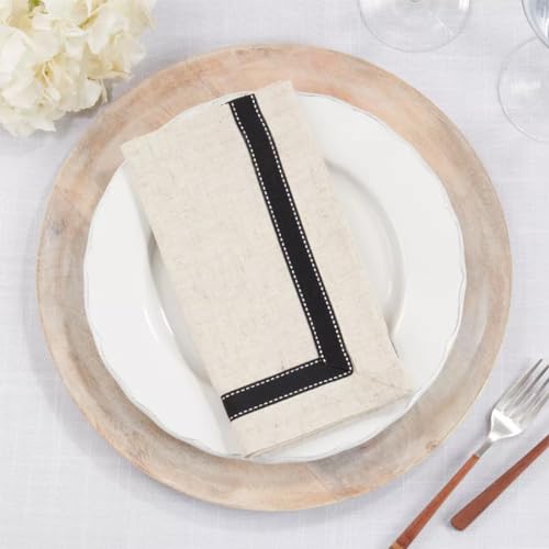 Fennco Styles Grosgrain Accent Decorative Table Runner 16" W X 54" L