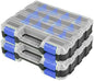 Double Side Tools Box Organizer with Removable Dividers