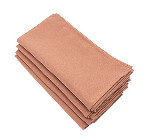 Fennco Styles Classic Solid Design Napkins, 20-inch Square, Set of 4