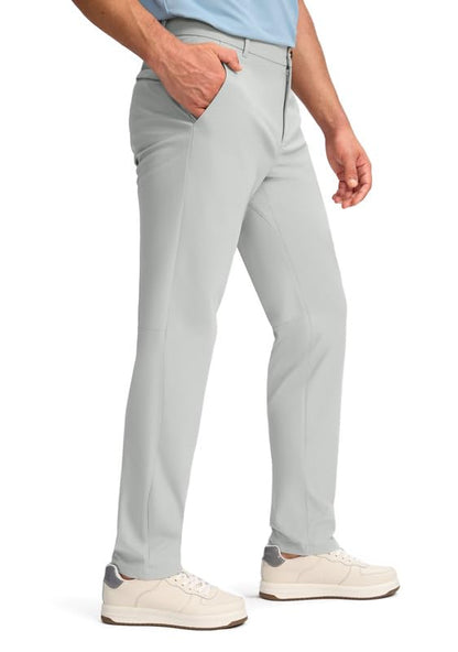 Obla Men's Slim Fit Golf Pants Silver Grey 33W 32L