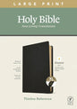 NLT Large Print Thinline Reference Bible, Filament Enabled Edition (Red Letter, Genuine Leather, Black, Indexed) - Leather