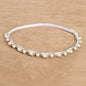Children's headband with pearls and flowers