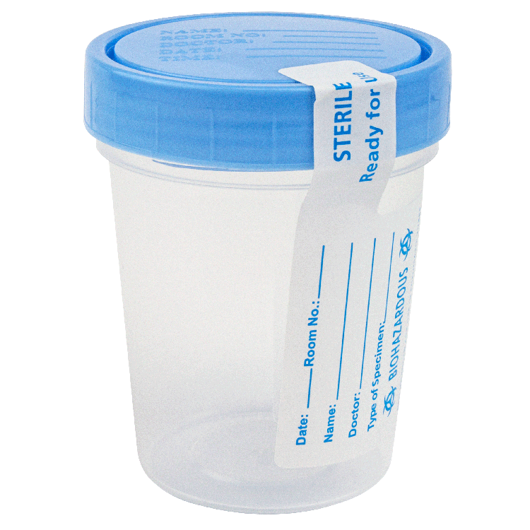 Dynarex Specimen Containers, 4 oz. Sterile (100 Count)