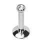 14G 5/16 Internally Threaded 2.5mm Gem Ball Labret