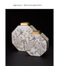 Modern Chinese Gilded White Porcelain Tabletop Vase