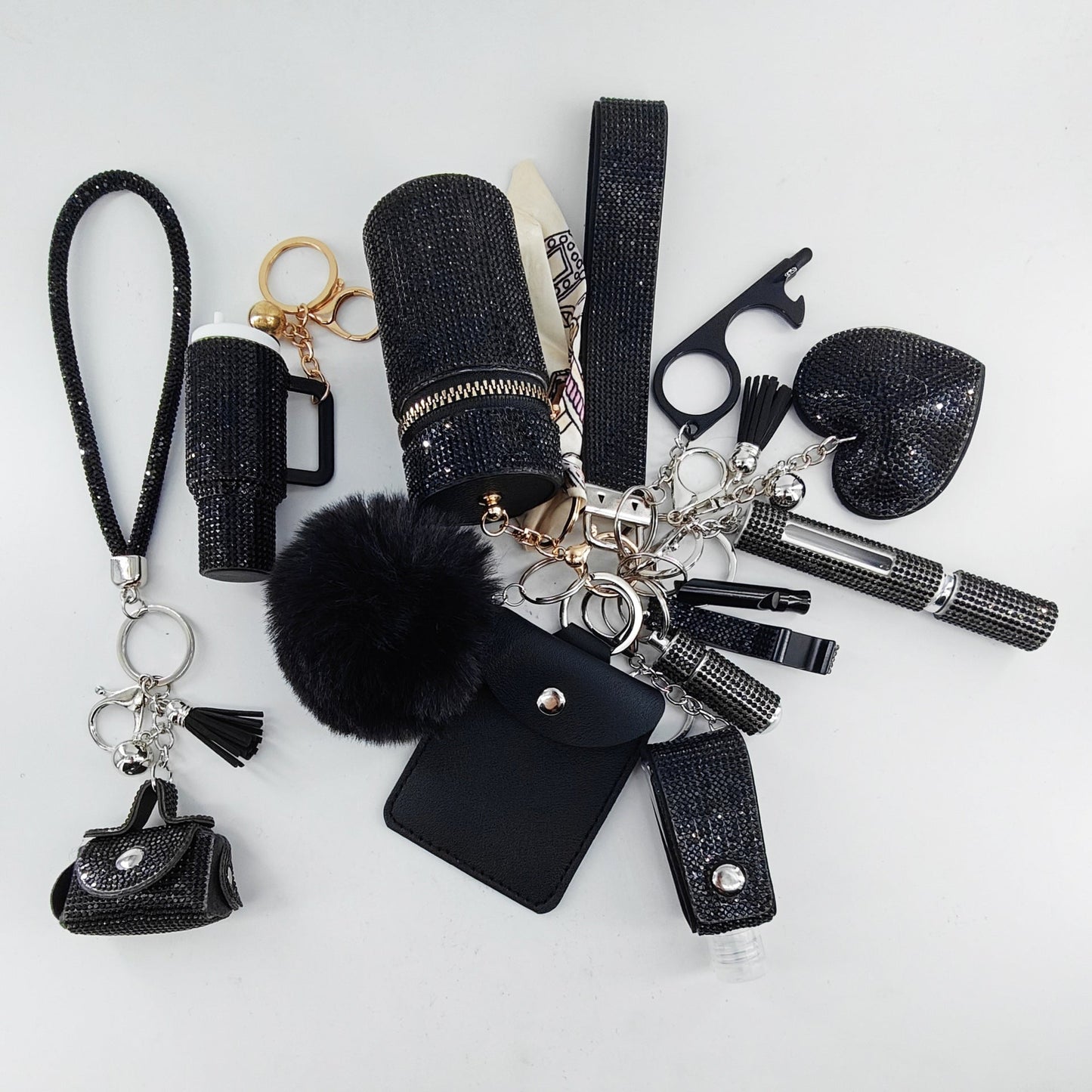 13-Piece Self-Defense Mini Lipstick Keychain Set
