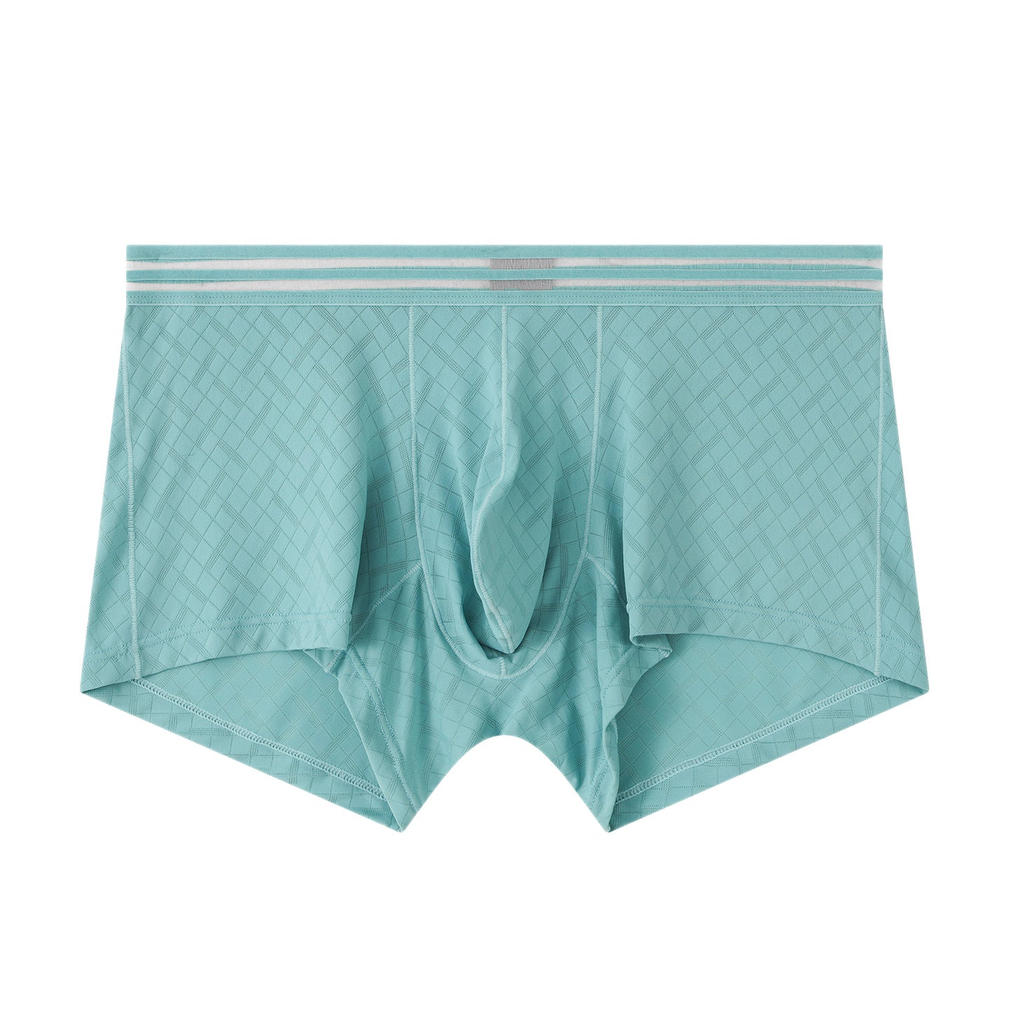 Mens Ice-silk Boxer Briefs Breathable And Cool-feel For Sports