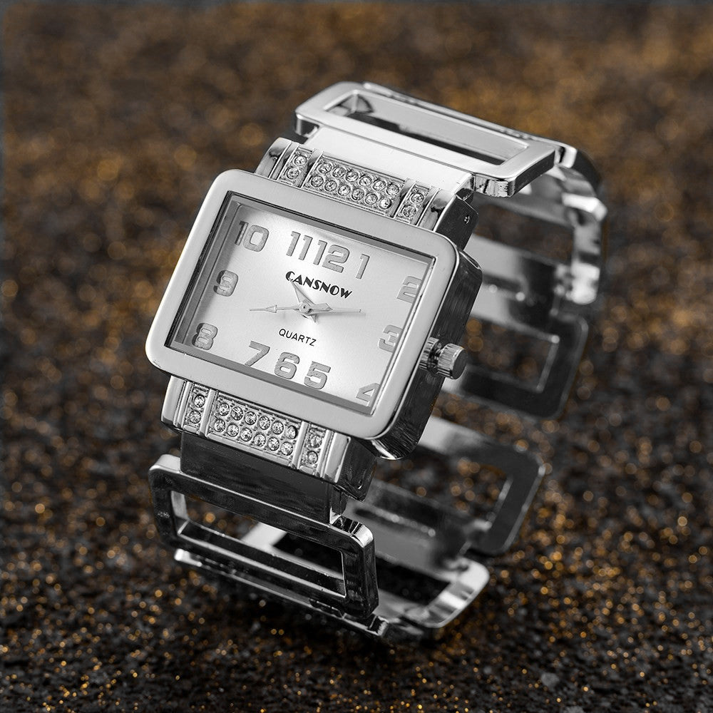 Fashionable Gold And Silver Womens Watch