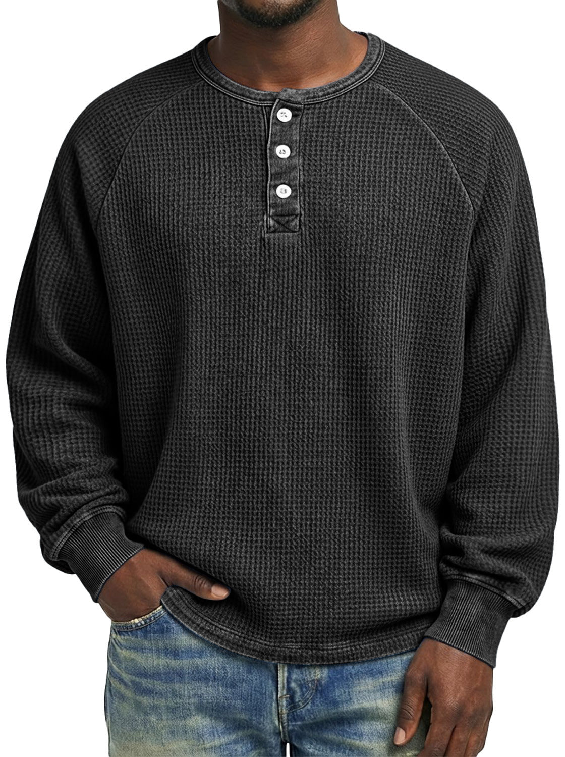 Mens Fashionable Printed Casual Long-sleeve Shirt