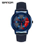 Men's 3D Car Wheel Sports Watch - Waterproof Quartz