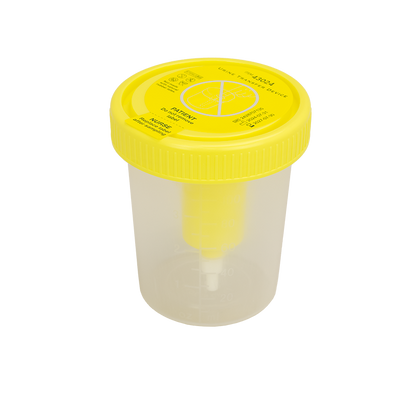 Dynarex Urine Transfer Device for Urine, 100 mL - Clear, Yellow (400 Count)