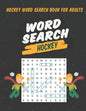 Hockey Word Search Book For Adults: Large Print Puzzle For Adults & Seniors - Paperback