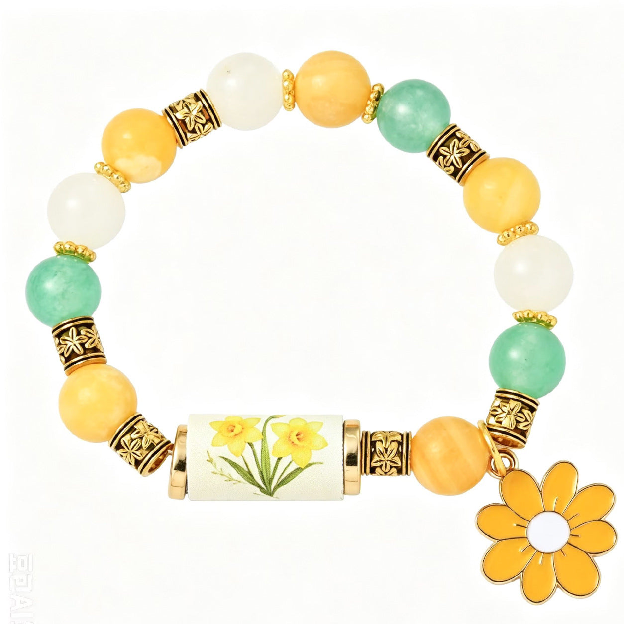 December Birth Flower Pendant Bracelet For Women