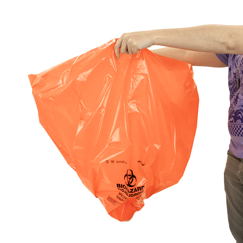 Dynarex Biohazard Bags, 39” x 33” (100 Count)