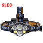 High-power ultra-bright USB charging long-range head-mounted headlights