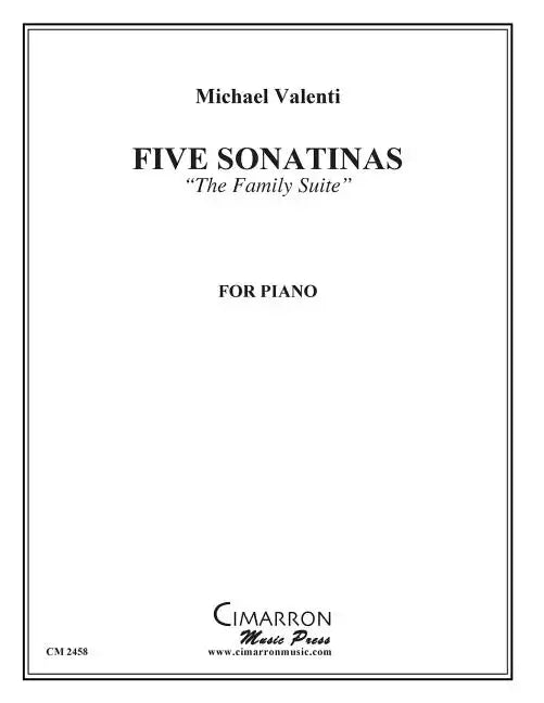 Five Sonatinas for Piano: The Family Suite - Paperback