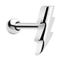 Silver 925 Lightning Bolt Cartilage Tragus Earring