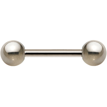 14G Grade 23 Solid Titanium Barbell 1/2 5mm