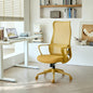 Ergonomic Office Chair Mesh High-Back Yellow 350 LB Lumbar Support Swivel