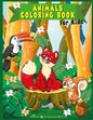 Animals Coloring Book For Kids: Wild & Farm Animals and Birds for Boys and Girls ages 4-8 - Paperback