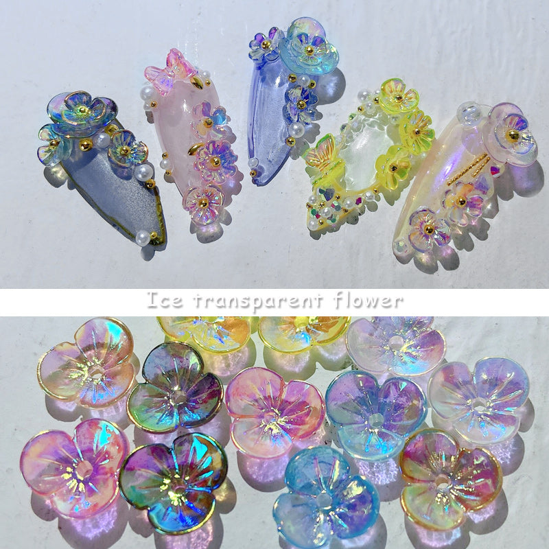 Flower Butterfly Nail
