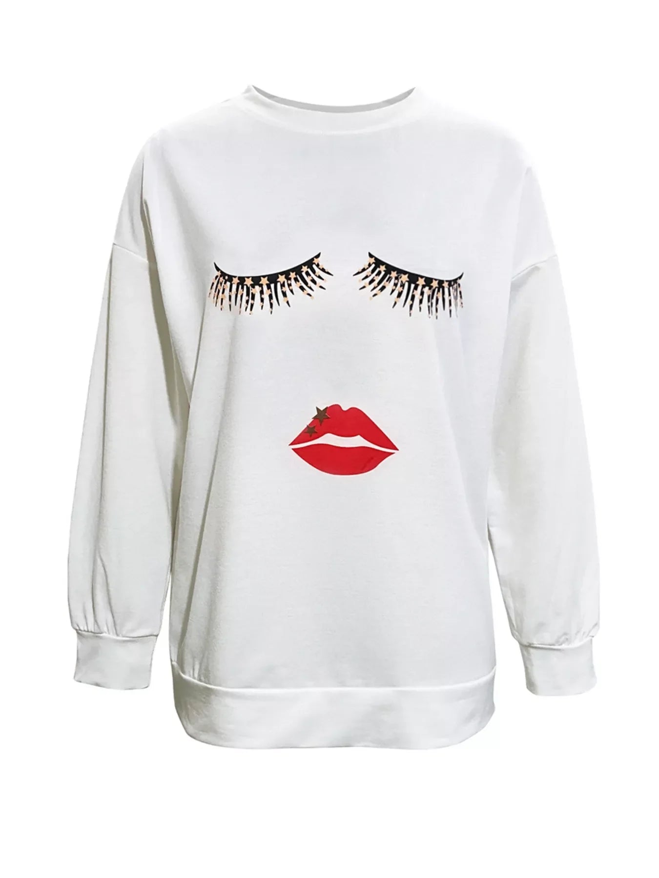 Graphic Round Neck Dropped Shoulder T-Shirt