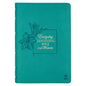 NLT Holy Bible Everyday Devotional Bible for Women New Living Translation Vegan Leather, Teal Debossed - Leather