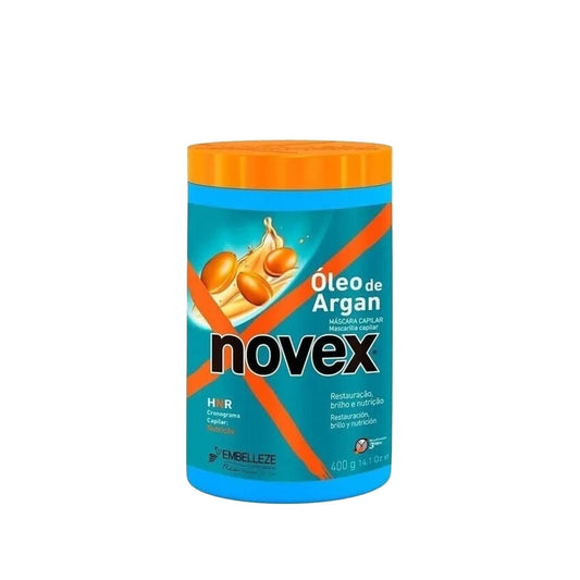 Novex Argan Oil Hair Mask for Damaged and Processed Hair - 400g Repairing and Nourishing Treatment