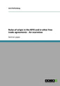 Rules of origin in the WTO and in other free trade agreements - An overwiew - Paperback