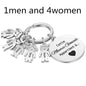 Stainless Steel Boy And Girl Keychain