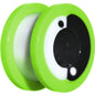 9/16 Green Neon Acrylic Modern Yin Yang Screw Fit Tunnel Plug