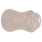 2G Natural Rose Quartz Blooming Flower Stone Saddle Plug