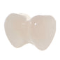 2G Natural Rose Flower Quartz Sweet Heart Stone Saddle Plug