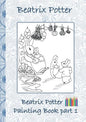 Beatrix Potter Painting Book Part 1: Colouring Book, coloring, crayons, coloured pencils colored, Children's books, children, adults, adult, grammar s - Paperback