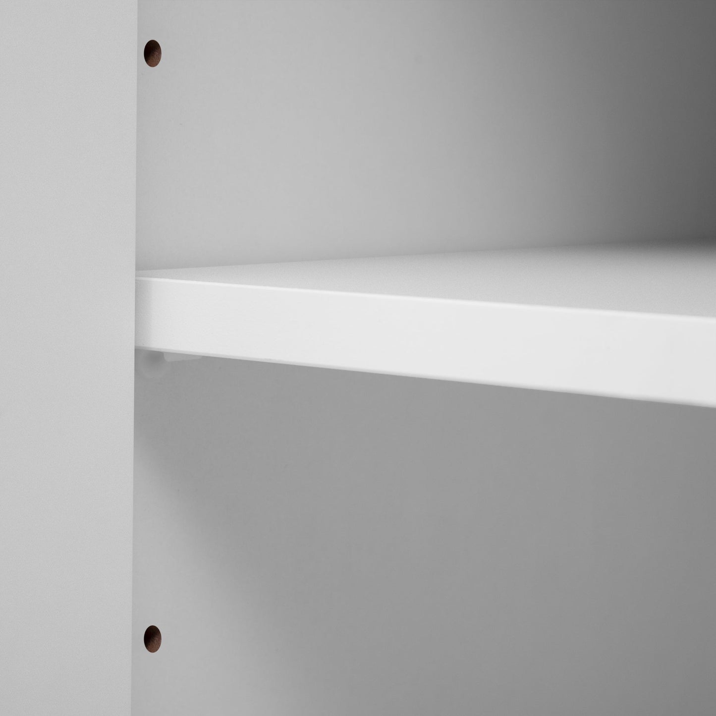 White MDF Glass TV Stand Entertainment Center Wall Unit 80