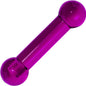 4G Amethyst Purple UV Acrylic Straight Barbell