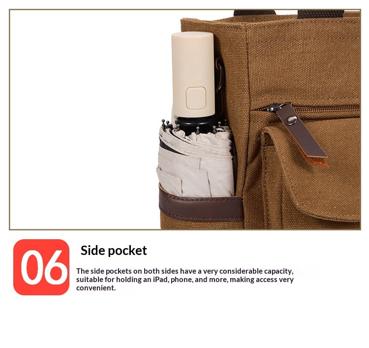 Mens Large-capacity Casual Single-shoulder Crossbody Bag